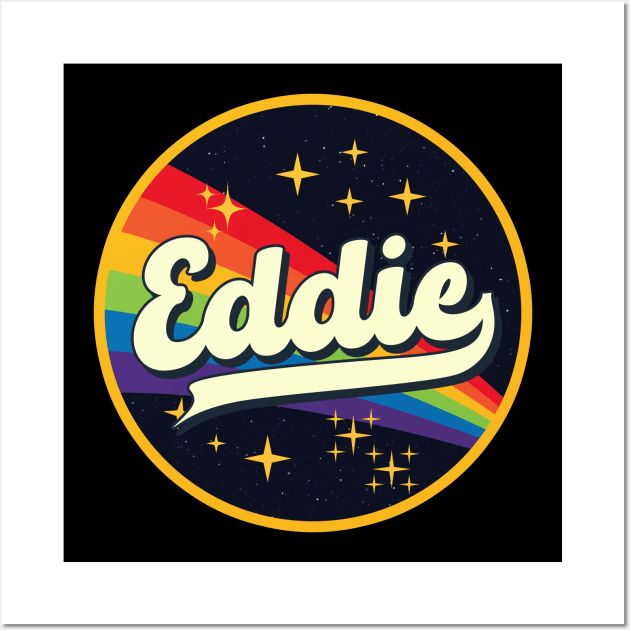 Eddie // Rainbow In Space Vintage Style Wall Art by LMW Art